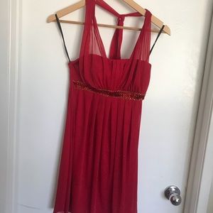 Bright Red Going-Out Dress